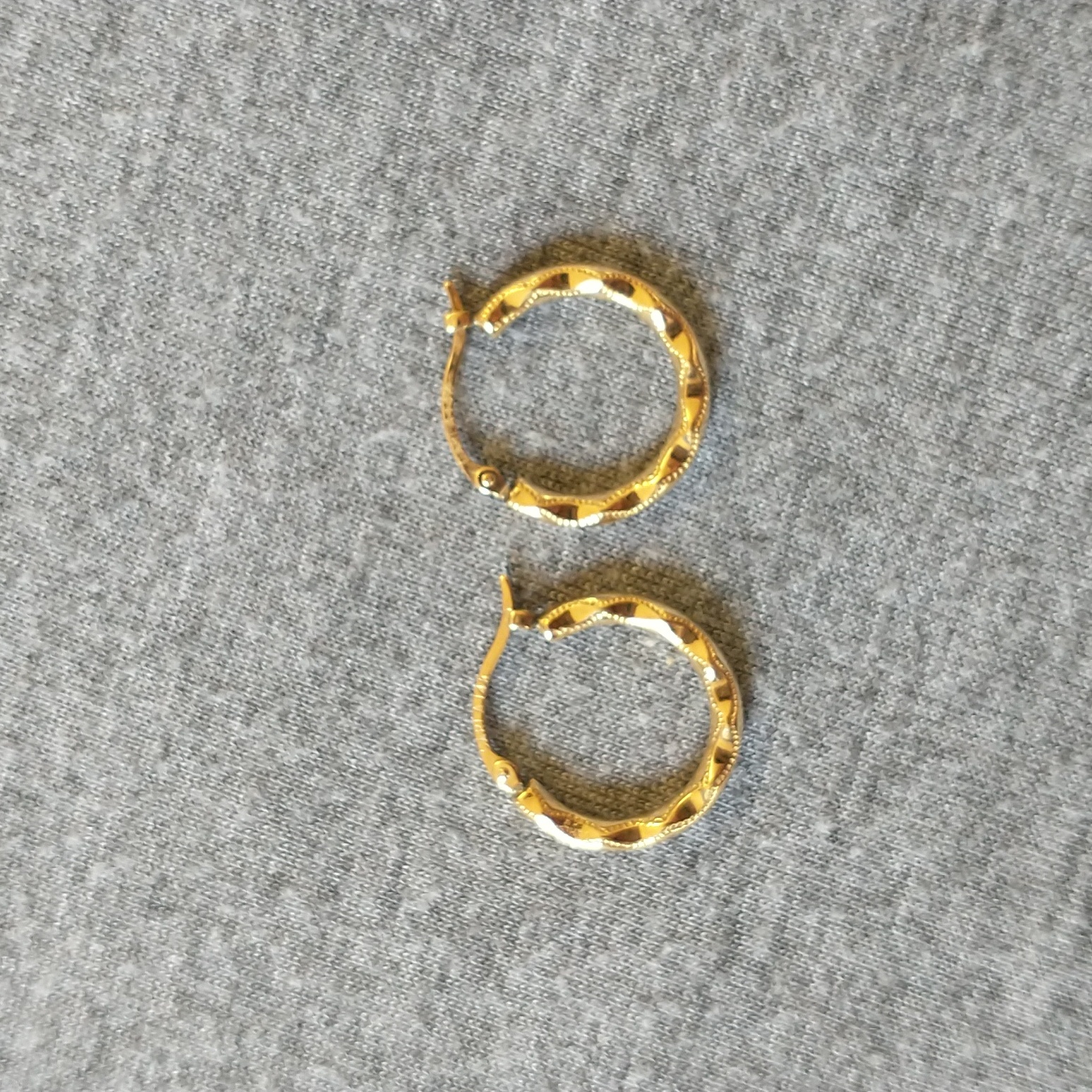 14k Solid Gold Hoop Earrings
